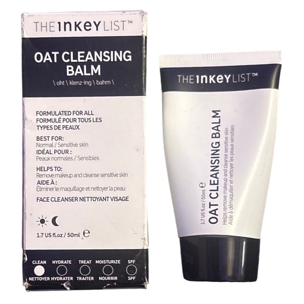 NEW The INKEY List Oat Cleansing Balm Face Cleanser 1.7 oz 50ml